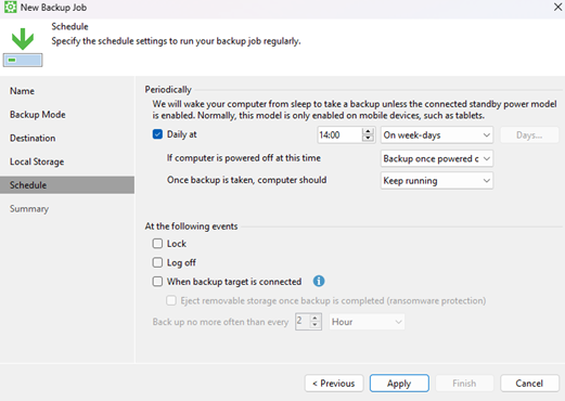 Sauvegarde incrémentielle
